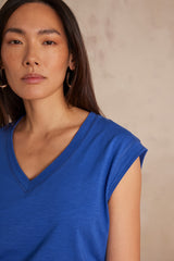 DELYA ROYAL BLUE T-SHIRT