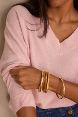BARY PINK CASHMERE JUMPER