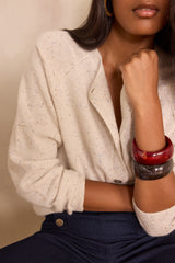 BILLY BIS NATURAL CASHMERE CARDIGAN