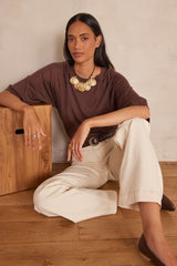 BRADY CHOCOLATE WOOL JUMPER