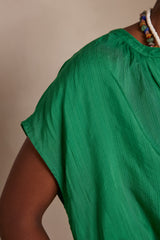 PHANIE GREEN BLOUSE