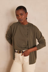 BAYRON KHAKI CARDIGAN