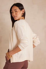 BAYRON CREAM CARDIGAN
