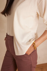 BAYRON CREAM CARDIGAN