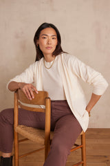 BAYRON CREAM CARDIGAN