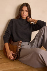 BRADLEY CASHMERE ANTHRACITE JUMPER