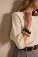 BAMBOU CREAM WOOL JUMPER