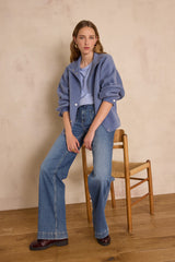 ARTHUR BLUE WOOL JACKET