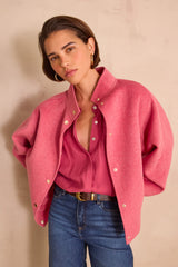 ARTHUR PINK WOOL JACKET
