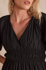 RAISON BLACK COTTON DRESS