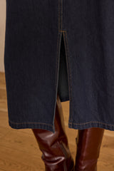 CHARLINE DENIM COTTON SKIRT