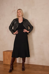 RIVIA BLACK KNIT DRESS