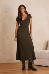 RIVIA KHAKI KNIT DRESS