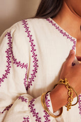 POLLY EMBROIDERED COTTON JACKET