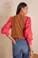 PERLIN LEATHER WAISCOAT