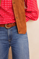 PERLIN LEATHER WAISCOAT