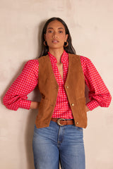 PERLIN LEATHER WAISCOAT