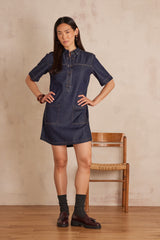RITA DARK INDIGO LYOCELL DENIM DRESS