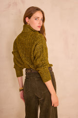 BRANDY OLIVE TURTLENECK JUMPER