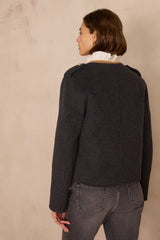 PERINE ANTHRACITE WOOL JACKET