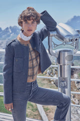 PERINE ANTHRACITE WOOL JACKET