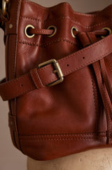 LUCIEN CAMEL BUCKET BAG