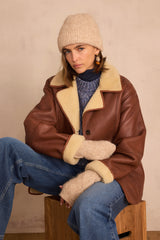 FERGUIE PETROL COTTON TURTLENECK T-SHIRT