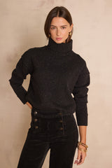 BRANDO WOOL TURTLENECK BLACK JUMPER