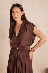 PHANY CHOCOLATE BLOUSE