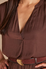 PHANY CHOCOLATE BLOUSE