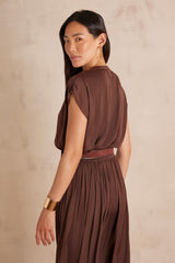 PHANY CHOCOLATE BLOUSE