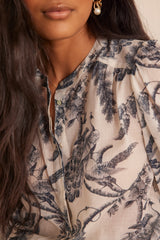 SAPHIR PRINTED COTTON BLOUSE