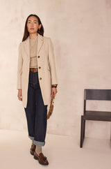 FLYNN NATURAL HIGH NECK T-SHIRT