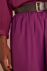 BRUNE DARK FUCHSIA COTTON SKIRT