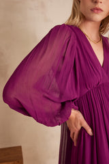 LIVIA DARK FUCHSIA DRESS