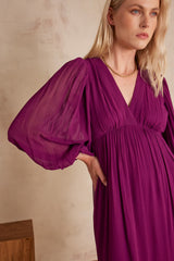 LIVIA DARK FUCHSIA DRESS