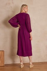 LIVIA DARK FUCHSIA DRESS
