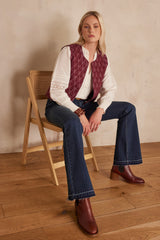 ASTRID DARK INDIGO BOOTCUT JEANS