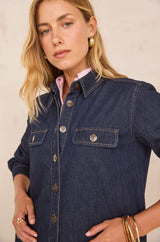 MERCY COTTON DENIM DRESS