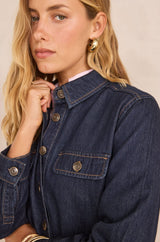 MERCY COTTON DENIM DRESS