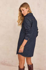 MERCY COTTON DENIM DRESS