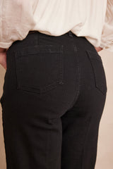 LUNA BLACK FLARED JEANS