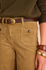 MAE SAGE WIDE-LEG CORDUROY TROUSERS