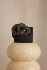 NOMADE BLACK LEATHER BELT