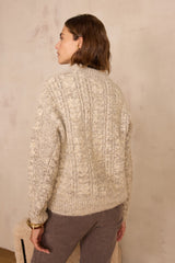 BARBARA LIGHT TAUPE WOOL JUMPER