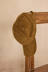 HAROLD LIGHT CAMEL COTTON VELVET CAP