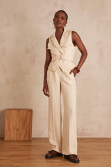 PARISSE SAFARI STYLE WAISTCOAT