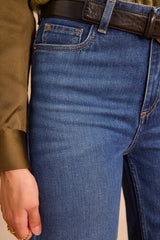 LISA DARK INDIGO WIDE LEG JEANS