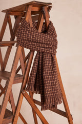 TALIA DARK BROWN SCARF