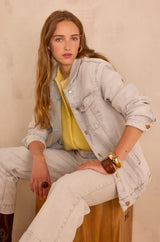 LEA GREY CROPPED JEANS